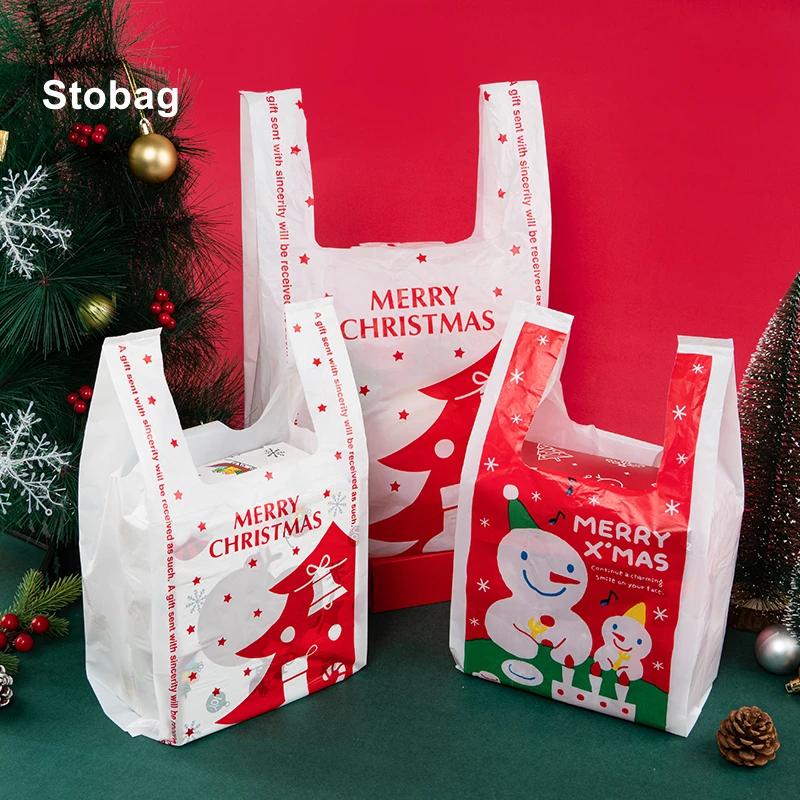 StoBag 100pcs New Year Marry Christmas Tote Bags Plastic Gift Packaging Candy Santa Claus Handmade Kids Party Favors Supplies
StoBag 100pcs New Year Marry Christmas Tote Bags Plastic Gift Packaging Candy Santa Claus Handmade Kids Party Favors Supplies