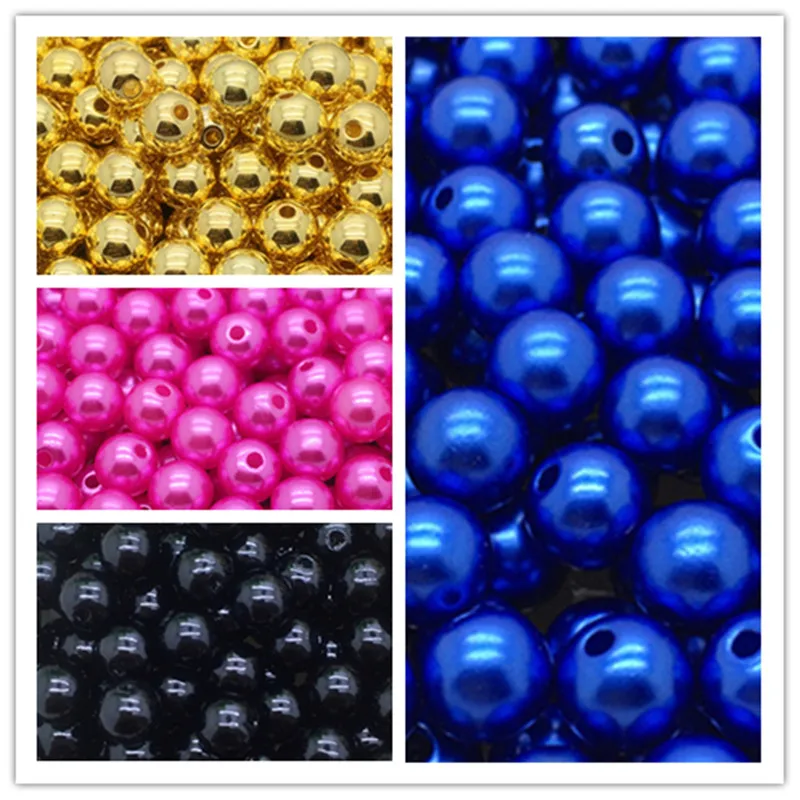 ABS Imitation Pearl Bead 50-1000Pcs With Hole 4-12MM Round Plastic Spacer Bead for DIY Jewelry Making& Jewelry Accessories
ABS Imitation Pearl Bead 50-1000Pcs With Hole 4-12MM Round Plastic Spacer Bead for DIY Jewelry Making& Jewelry Accessories