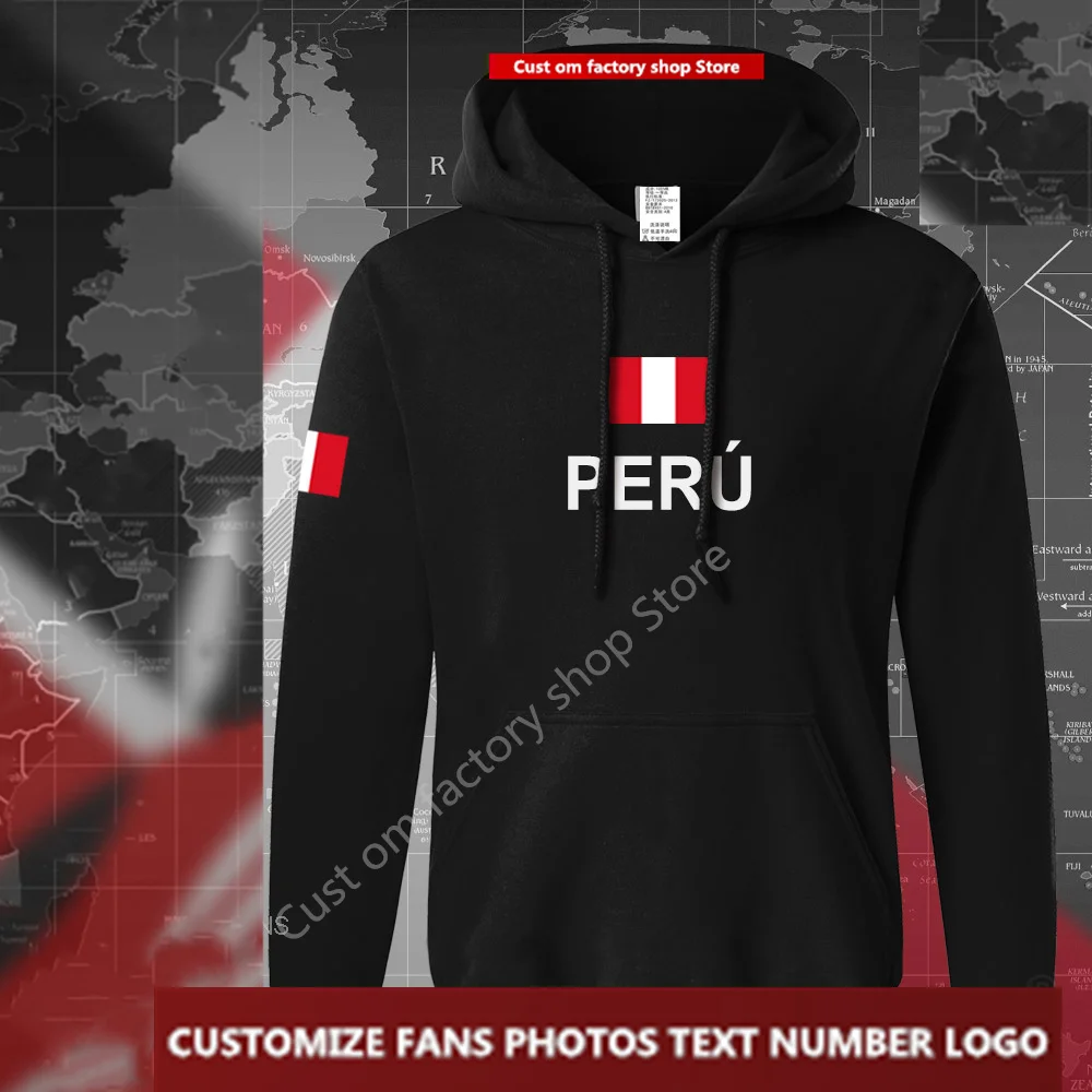 Peru hoodies men sweatshirt Free Custom Jersey Fans DIY Name Number LOGO Hoodies tracksuit nation Peruvian flag fleece PE
Peru hoodies men sweatshirt Free Custom Jersey Fans DIY Name Number LOGO Hoodies tracksuit nation Peruvian flag fleece PE