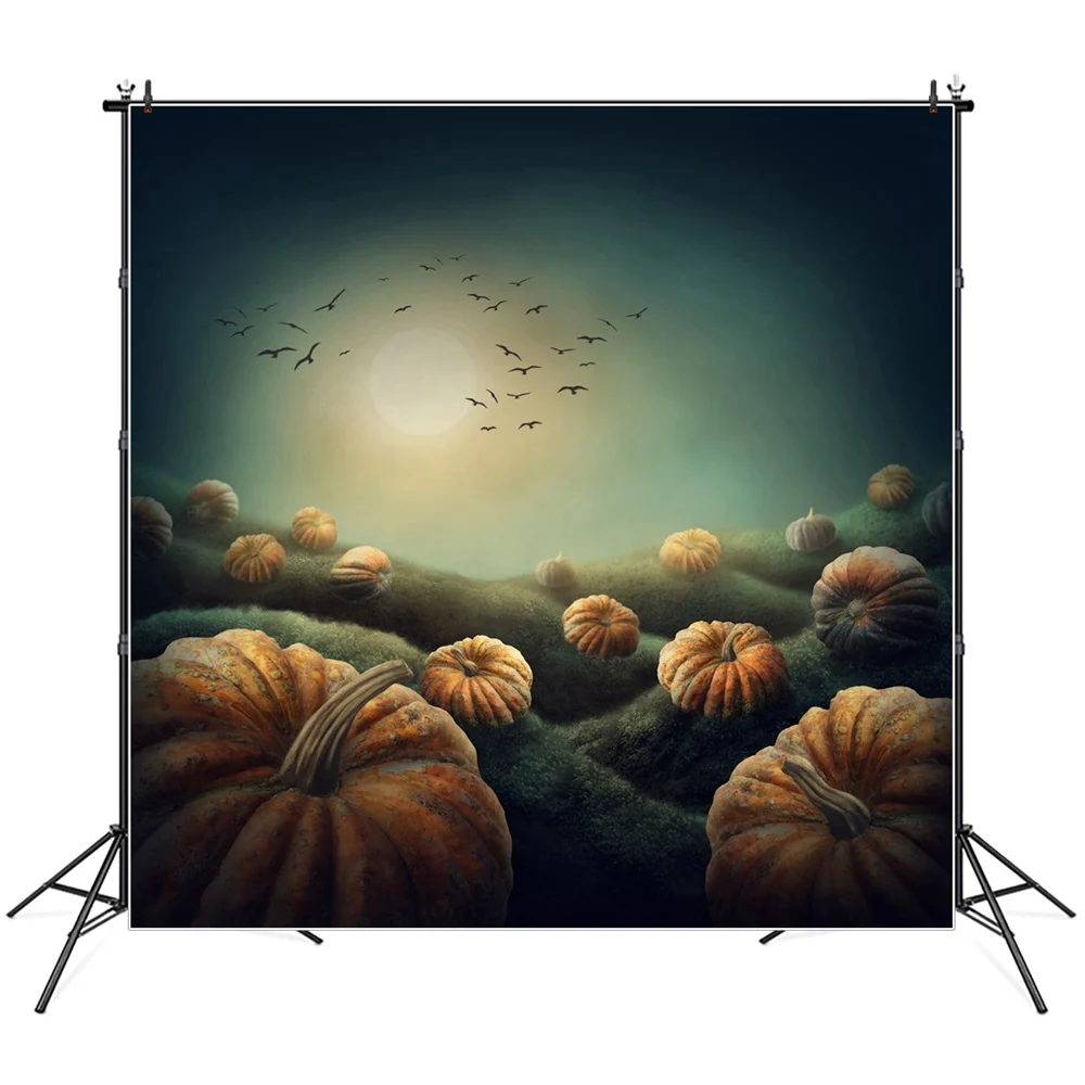 Pumpkin Field Fog Moon Birds Photography Backdrops Banner Custom Baby Party Decoration Photobooth Photo Studio Backgrounds Props
Pumpkin Field Fog Moon Birds Photography Backdrops Banner Custom Baby Party Decoration Photobooth Photo Studio Backgrounds Props