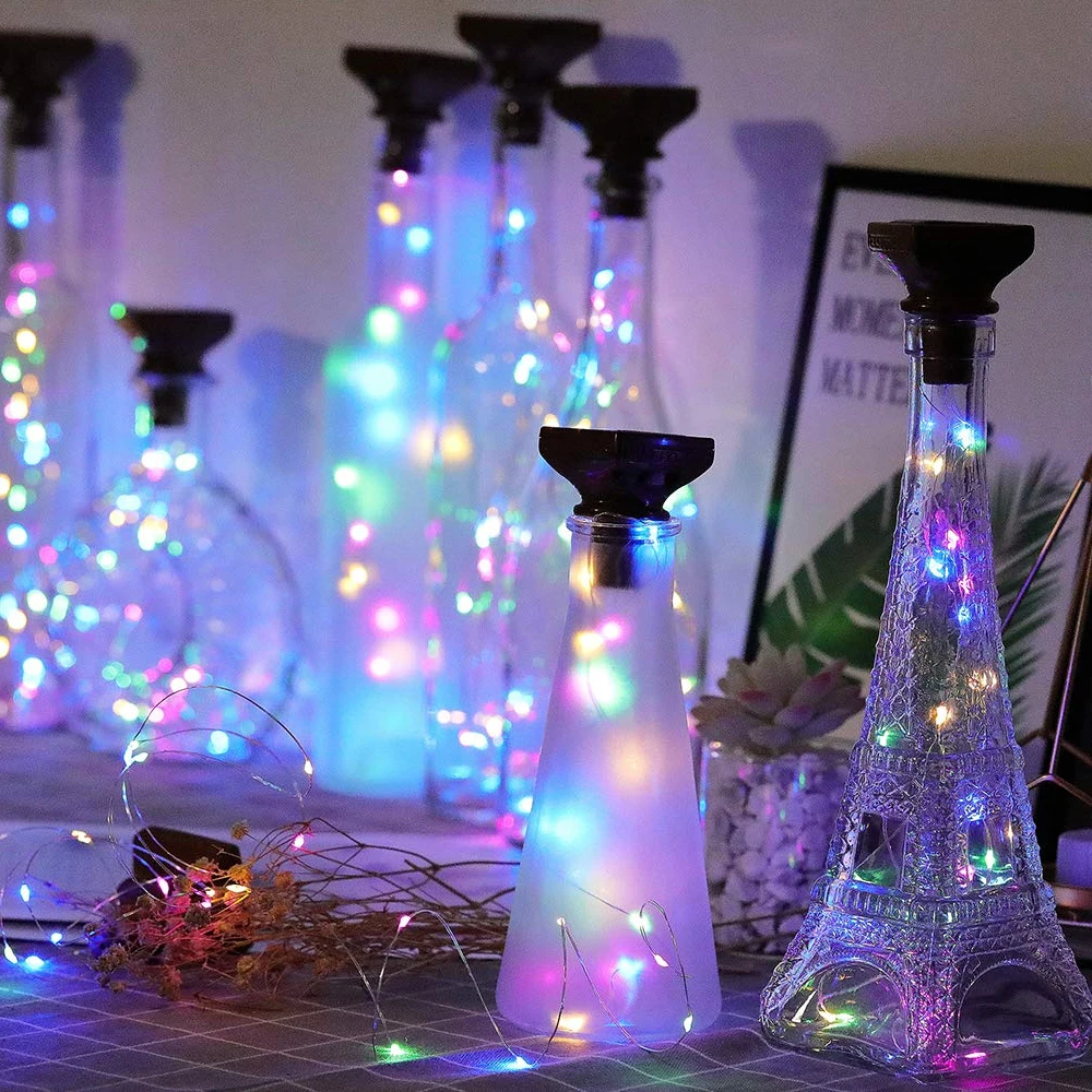 1PC Solar String Lights Cork Wine Bottle Stopper Copper Wire Fairy Lamps Home LED Wedding Party Decoration Fairy Light
1PC Solar String Lights Cork Wine Bottle Stopper Copper Wire Fairy Lamps Home LED Wedding Party Decoration Fairy Light