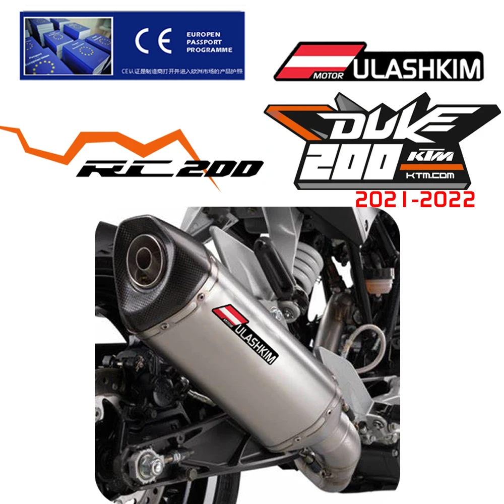 Motorcycle Exhaust Slip On For DUKE 200 RC200 Exhaust Escapes Muffler Sliencer 2021 2022 Years
Motorcycle Exhaust Slip On For DUKE 200 RC200 Exhaust Escapes Muffler Sliencer 2021 2022 Years