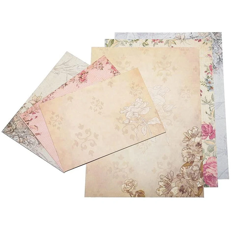 30Pcs Vintage Stationery Floral Writting Paper Matching Envelopes Sets For Handwriting Letters, Assorted Colors
30Pcs Vintage Stationery Floral Writting Paper Matching Envelopes Sets For Handwriting Letters, Assorted Colors