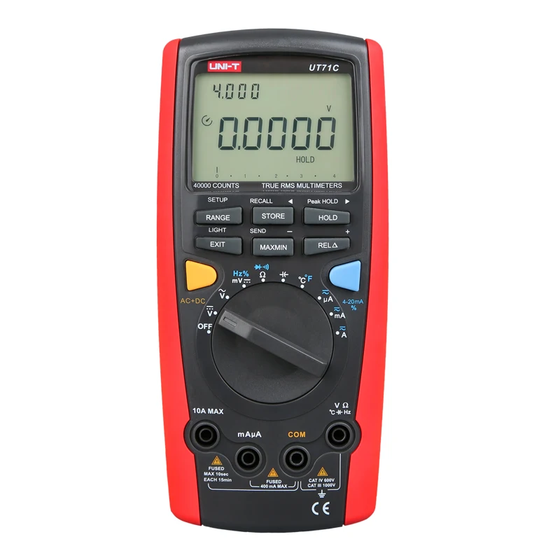 UT71C Max Display 39999 True RMS Multimeter Voltage Capacitance Temperature Tester USB Data Transfer Digital MultiMeters
UT71C Max Display 39999 True RMS Multimeter Voltage Capacitance Temperature Tester USB Data Transfer Digital MultiMeters