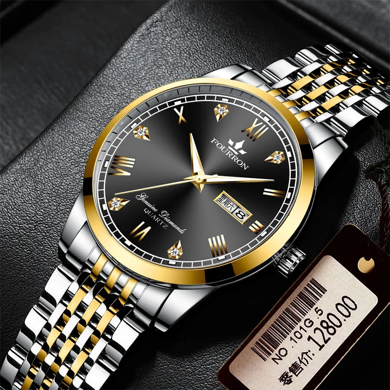 Business Watch Double Calendar Waterproof Watch for Men's Korean Version Simple Ultra-thin Fashion Steel Band Milan Quartz Watch
Business Watch Double Calendar Waterproof Watch for Men's Korean Version Simple Ultra-thin Fashion Steel Band Milan Quartz Watch