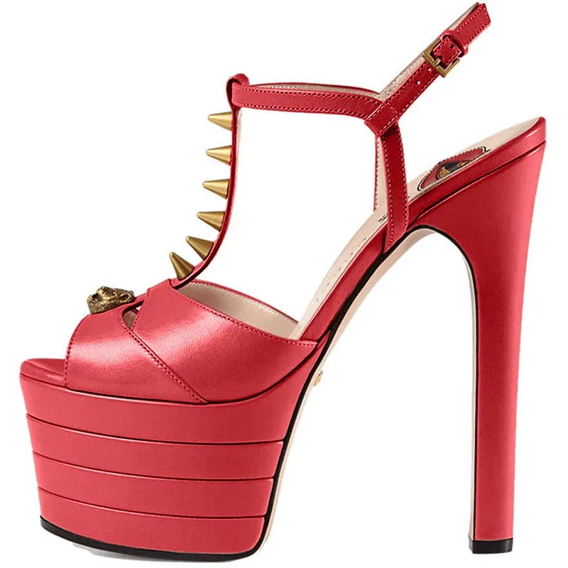 Women Chunky High Heels T Strap Rivet Sandals Sexy Peep Toe Evening Party Shoe Platform Popular Ball Summer Lady Sandals D-SL-3
Women Chunky High Heels T Strap Rivet Sandals Sexy Peep Toe Evening Party Shoe Platform Popular Ball Summer Lady Sandals D-SL-3