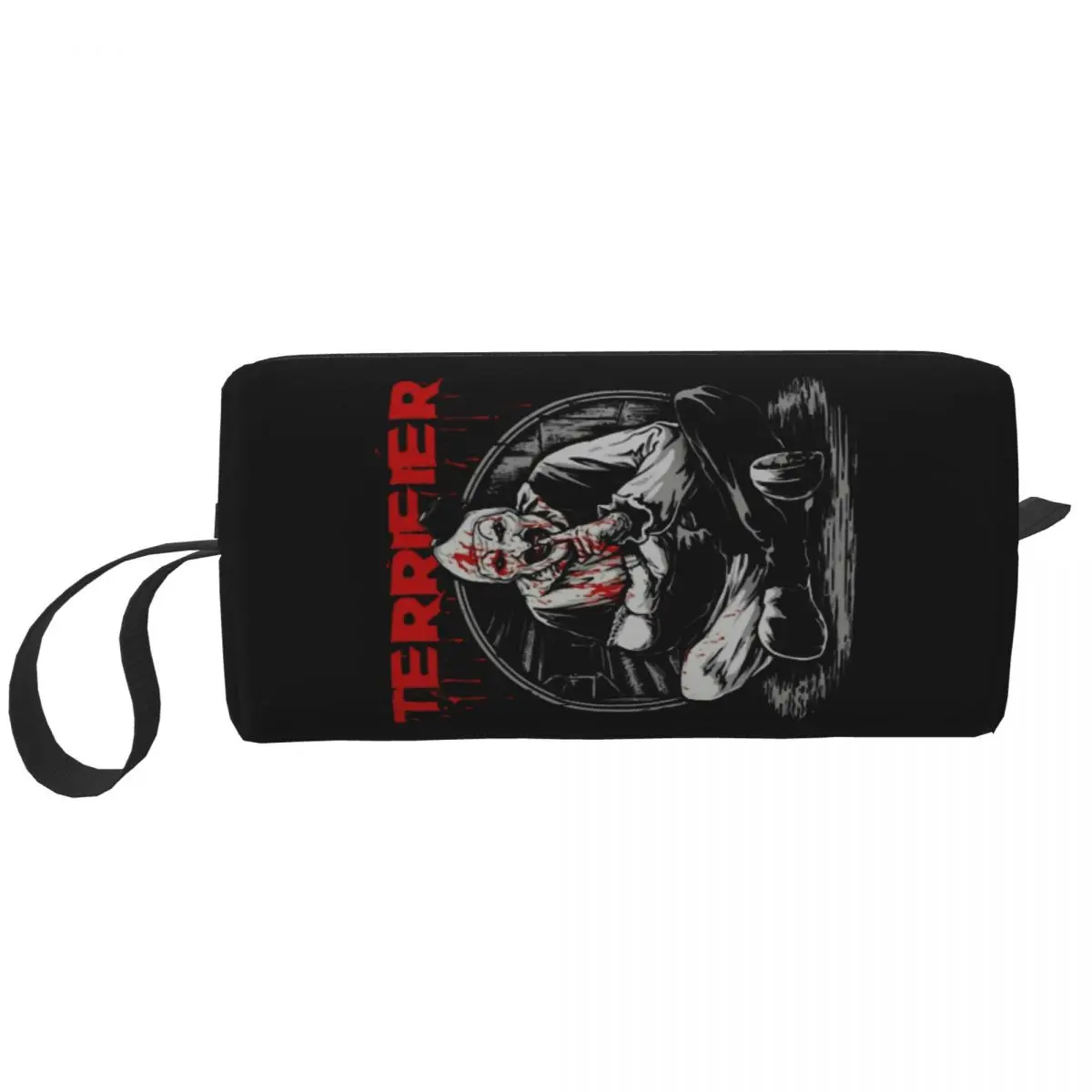 Horror Halloween Movie Terrifier Clown Cosmetic Bag Women Fashion Large Capacity Makeup Case Beauty Storage Toiletry Bags
Horror Halloween Movie Terrifier Clown Cosmetic Bag Women Fashion Large Capacity Makeup Case Beauty Storage Toiletry Bags