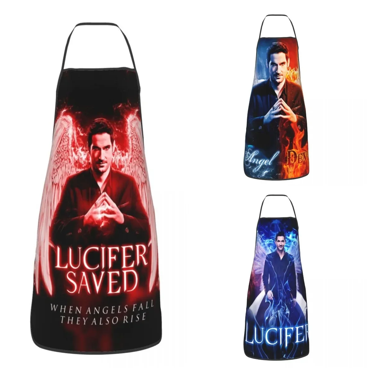 Фартук унисекс Lucifer Devil Morningstar фартук для взрослых женщин мужчин шеф-повара кухня