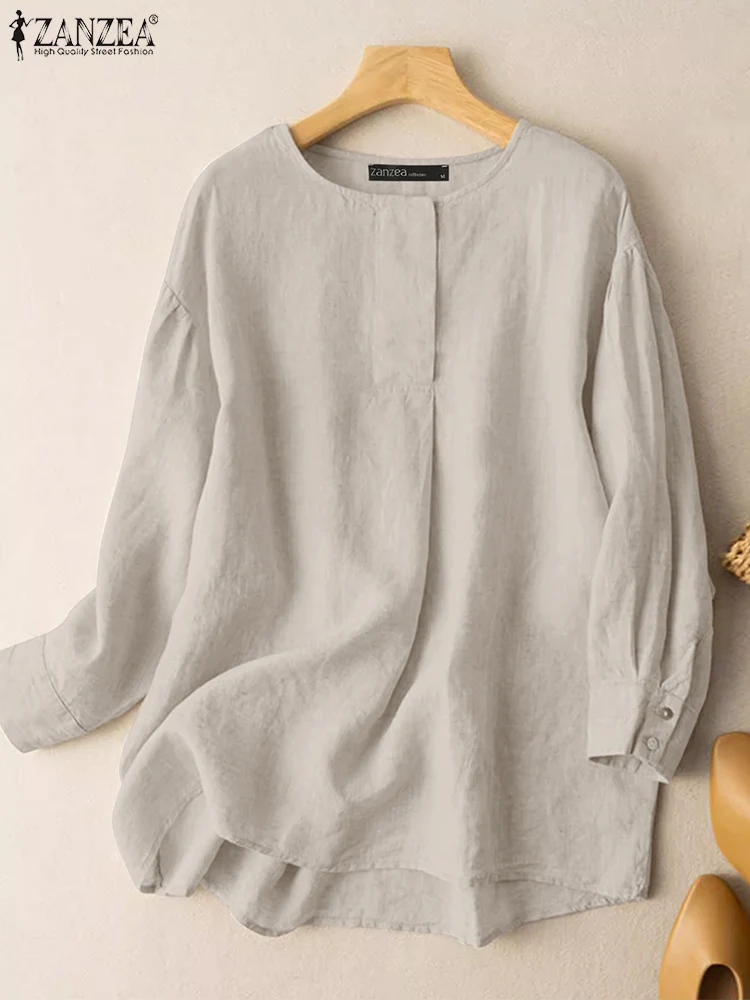 2023 ZANZEA Women Long Sleeve Solid Casual Blouse Vintage O Neck Work Party Shirt Female Loose Blusas Autumn Tunic Tops Chemise
2023 ZANZEA Women Long Sleeve Solid Casual Blouse Vintage O Neck Work Party Shirt Female Loose Blusas Autumn Tunic Tops Chemise