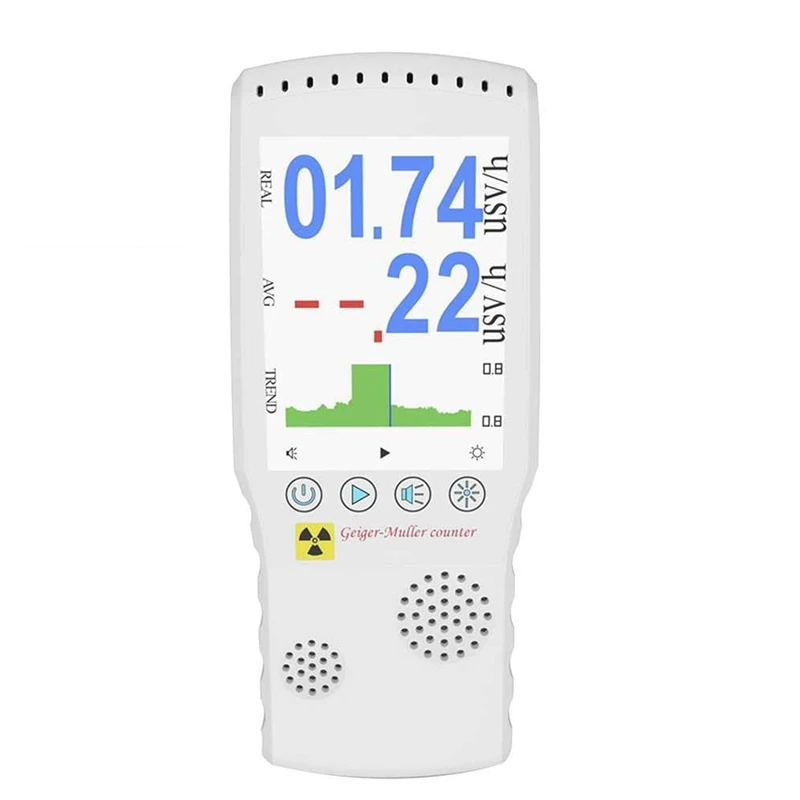 Geiger Counter With Dosimeter, Radiation Meter With Sound And Screen,2 Alarm Modes, Measuring 0.1USV/H Geiger Counter
Geiger Counter With Dosimeter, Radiation Meter With Sound And Screen,2 Alarm Modes, Measuring 0.1USV/H Geiger Counter