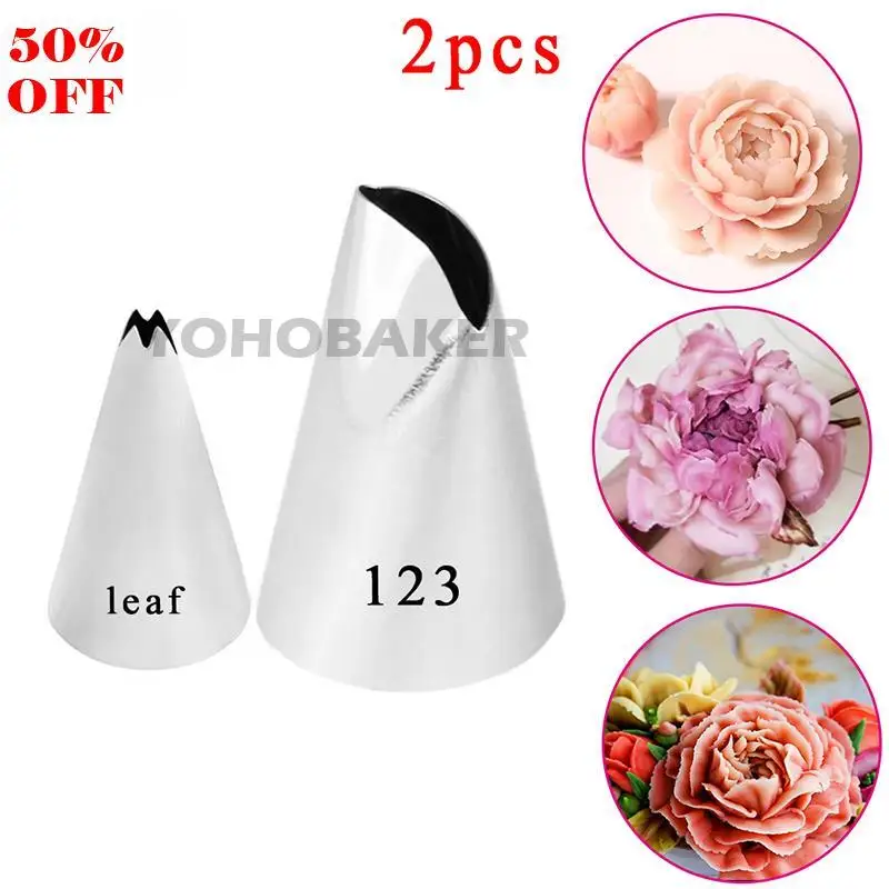 2PCS # 123 Rose leaf Large Icing Piping Nozzles Russian Nozzles Pastry Tips Cake Decorating Tools Cream Fondant Pastry Nozzles 
2PCS # 123 Rose leaf Large Icing Piping Nozzles Russian Nozzles Pastry Tips Cake Decorating Tools Cream Fondant Pastry Nozzles