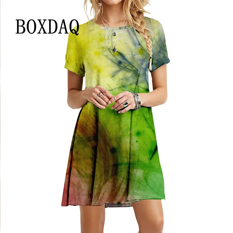 Повседневные милые женские платья с милым принтом новый летний сарафан женское свободное платье трапециевидной формы с круглым вырезом и к...
Повседневные милые женские платья с милым принтом новый летний сарафан женское свободное платье трапециевидной формы с круглым вырезом и к...