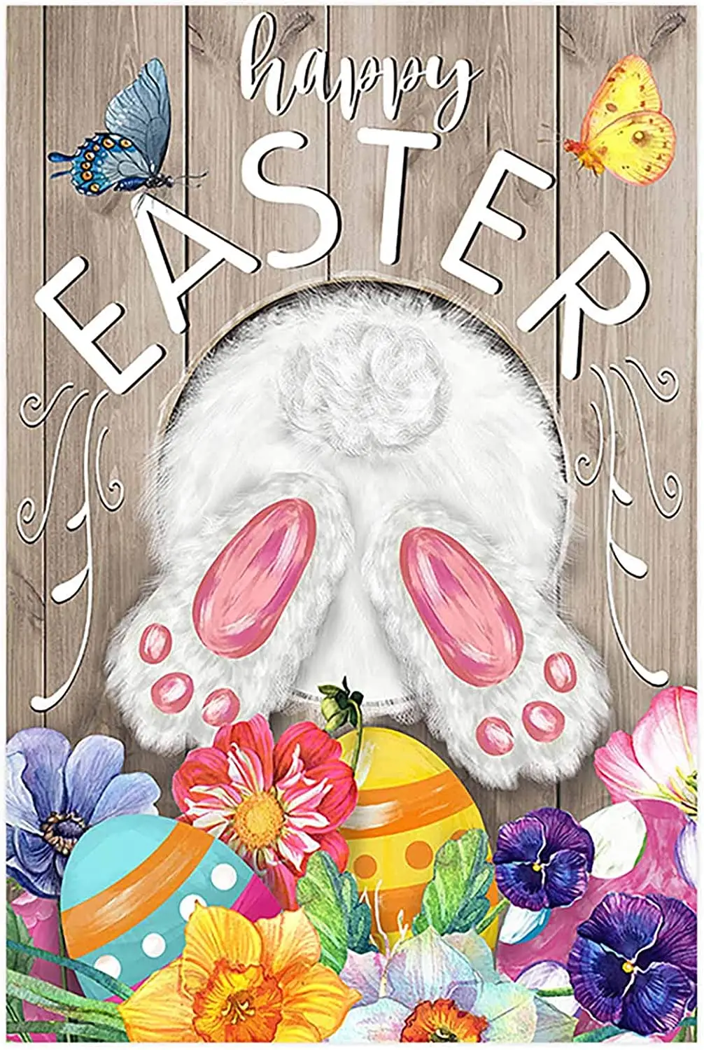 Happy Easter Bunny Tail Decorative Colorful Eggs Spring Garden Flag Banner for Outside House Yard Home Decorative
Happy Easter Bunny Tail Decorative Colorful Eggs Spring Garden Flag Banner for Outside House Yard Home Decorative