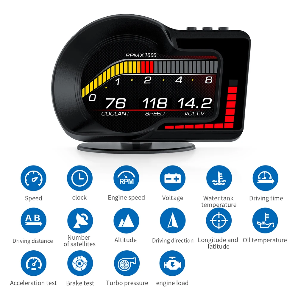 F15 OBD2 Car Smart Speed Mileage Meter LCD Display EOBD Car HUD Head Up Display Computer Monitor Replacement Part
F15 OBD2 Car Smart Speed Mileage Meter LCD Display EOBD Car HUD Head Up Display Computer Monitor Replacement Part