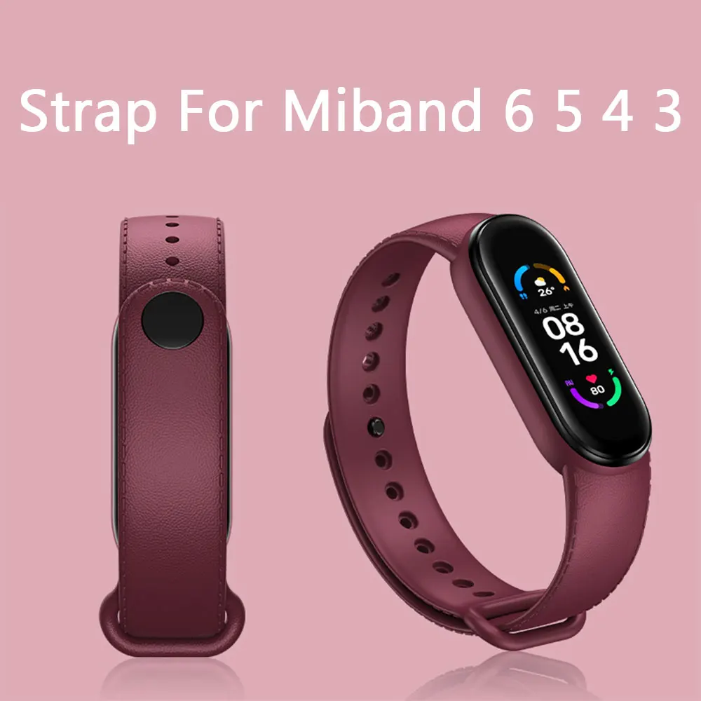 

New Watch Strap For Xiaomi Mi Band 6 5 4 3 Wristband Bracelet Wrist Straps for MiBand 3 band4 band5 band6 Smartwatch Accessorie