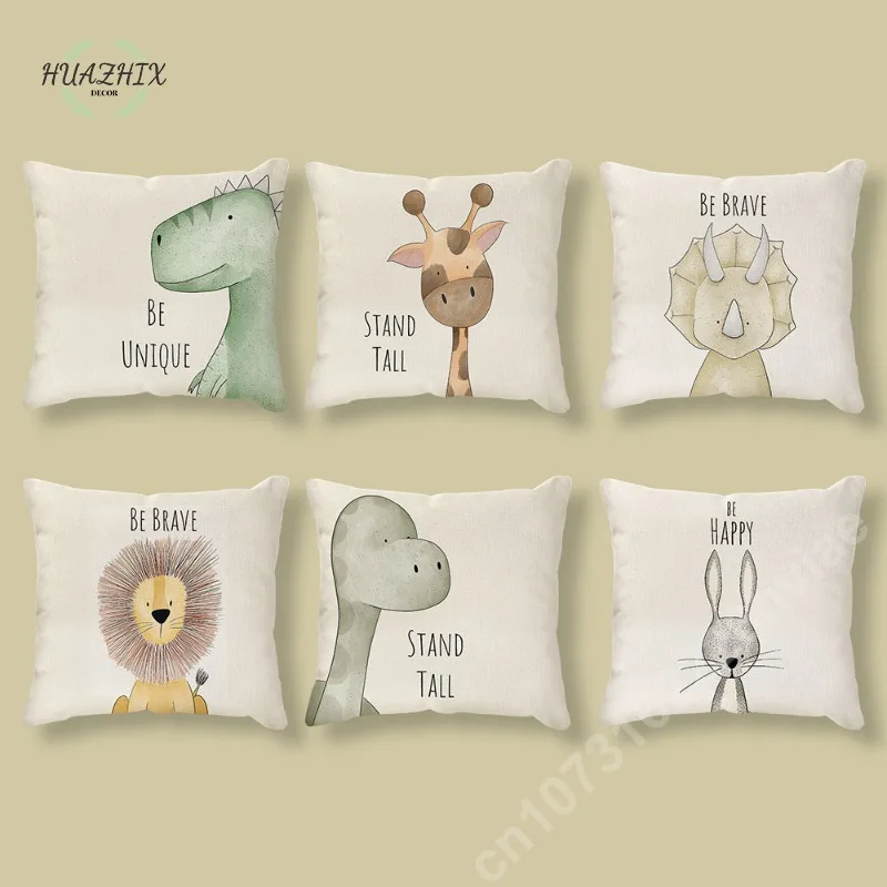 Cartoon Animal Pillowcase Home Living Room Sofa Children's Bedroom Decor Throw Pillow Covers Cotton Cushion Case for Car Couch
Cartoon Animal Pillowcase Home Living Room Sofa Children's Bedroom Decor Throw Pillow Covers Cotton Cushion Case for Car Couch