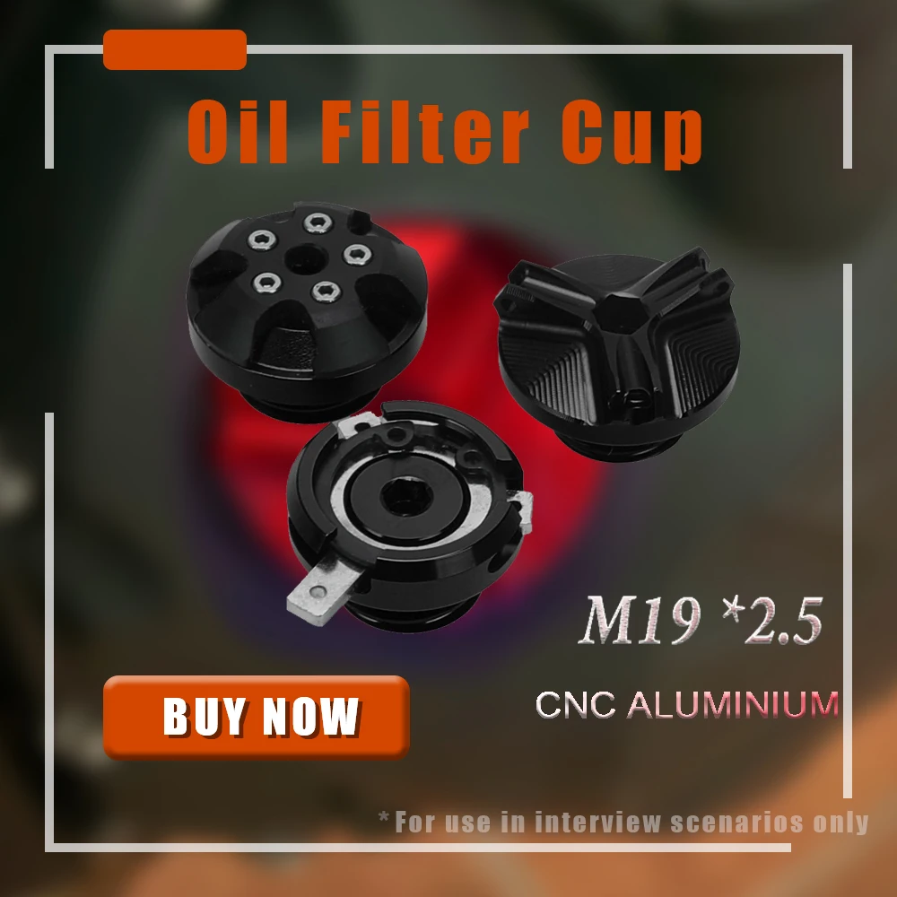 M19 size-2.5 pitch Engine Oil Drain Plug Bolt Oil Filter Cup Engine Plug Cover FOR DUCATI MONSTER 821 2014 2015 2016 2017
M19 size-2.5 pitch Engine Oil Drain Plug Bolt Oil Filter Cup Engine Plug Cover FOR DUCATI MONSTER 821 2014 2015 2016 2017