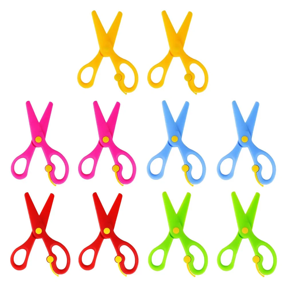 10Pcs Scissor Plastic Portable Creative Kindergarten Scissor Safe Scissor for Kids Boys Girls
10Pcs Scissor Plastic Portable Creative Kindergarten Scissor Safe Scissor for Kids Boys Girls