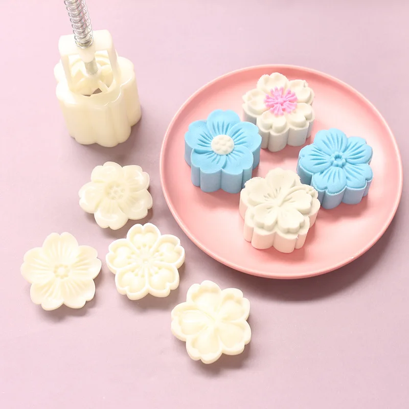 1Set Cherry Blossom Pattern Mooncake Mold Kitchen Supplies DIY Baking Tools Hand-Pressure Cake Decoration Tool ABS Multi Purpose
1Set Cherry Blossom Pattern Mooncake Mold Kitchen Supplies DIY Baking Tools Hand-Pressure Cake Decoration Tool ABS Multi Purpose