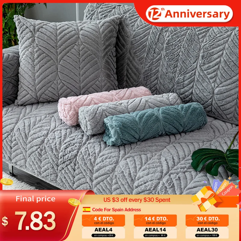 Thicken Plush Sofa Cover Soft Sofa Towel Non-slip Solid Color Sofa Covers for Living Room Velvet Sofa Slipcovers Home Decor
Thicken Plush Sofa Cover Soft Sofa Towel Non-slip Solid Color Sofa Covers for Living Room Velvet Sofa Slipcovers Home Decor