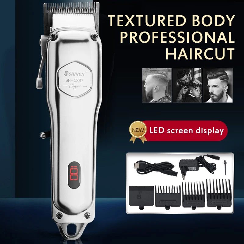 Electric Cordless Men Shaver Razor Remove Beard Multi Functional Metal Quick Hair Clipper Cutting Trimmer With LEDscreen Display
Electric Cordless Men Shaver Razor Remove Beard Multi Functional Metal Quick Hair Clipper Cutting Trimmer With LEDscreen Display