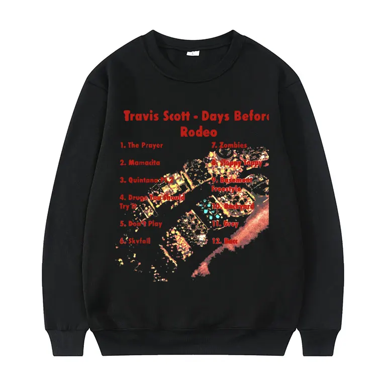 Travis Scott Days Before Redeo Printed Pullover Mens Cactus Jack Hip Hop Pullovers Men Women Casual Clothes Crewneck Sweatshirts
Travis Scott Days Before Redeo Printed Pullover Mens Cactus Jack Hip Hop Pullovers Men Women Casual Clothes Crewneck Sweatshirts