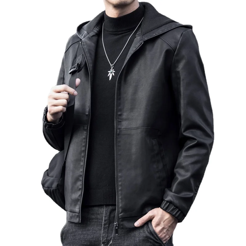 Men's Motorcycle Leather Suit Men's Clothing Leather Jacket Thickened Fashion Casual Lapel Button Design
Men's Motorcycle Leather Suit Men's Clothing Leather Jacket Thickened Fashion Casual Lapel Button Design