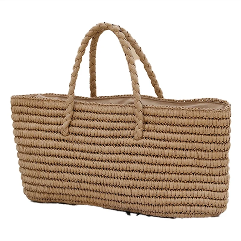 New Straw Woven Bag Handmade Straw Bag Woven Bag Portable Vegetable Basket Female Bag Large-Capacity Seaside Beach Bag
New Straw Woven Bag Handmade Straw Bag Woven Bag Portable Vegetable Basket Female Bag Large-Capacity Seaside Beach Bag