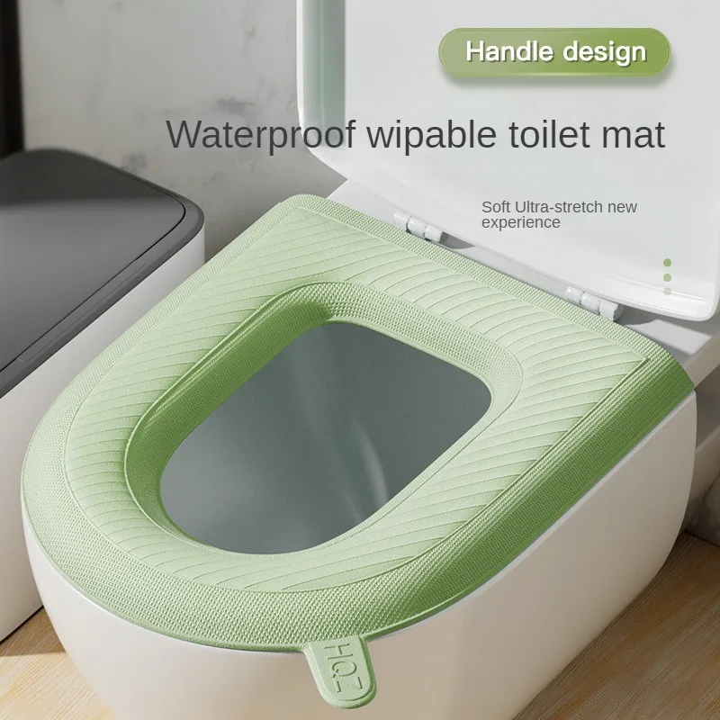 EVA Washable Toilet Seat Cover Waterproof Sticker Foam Toilet Lid Cover Portable Silicone Toilet Cup Covers Bathroom Accessories
EVA Washable Toilet Seat Cover Waterproof Sticker Foam Toilet Lid Cover Portable Silicone Toilet Cup Covers Bathroom Accessories