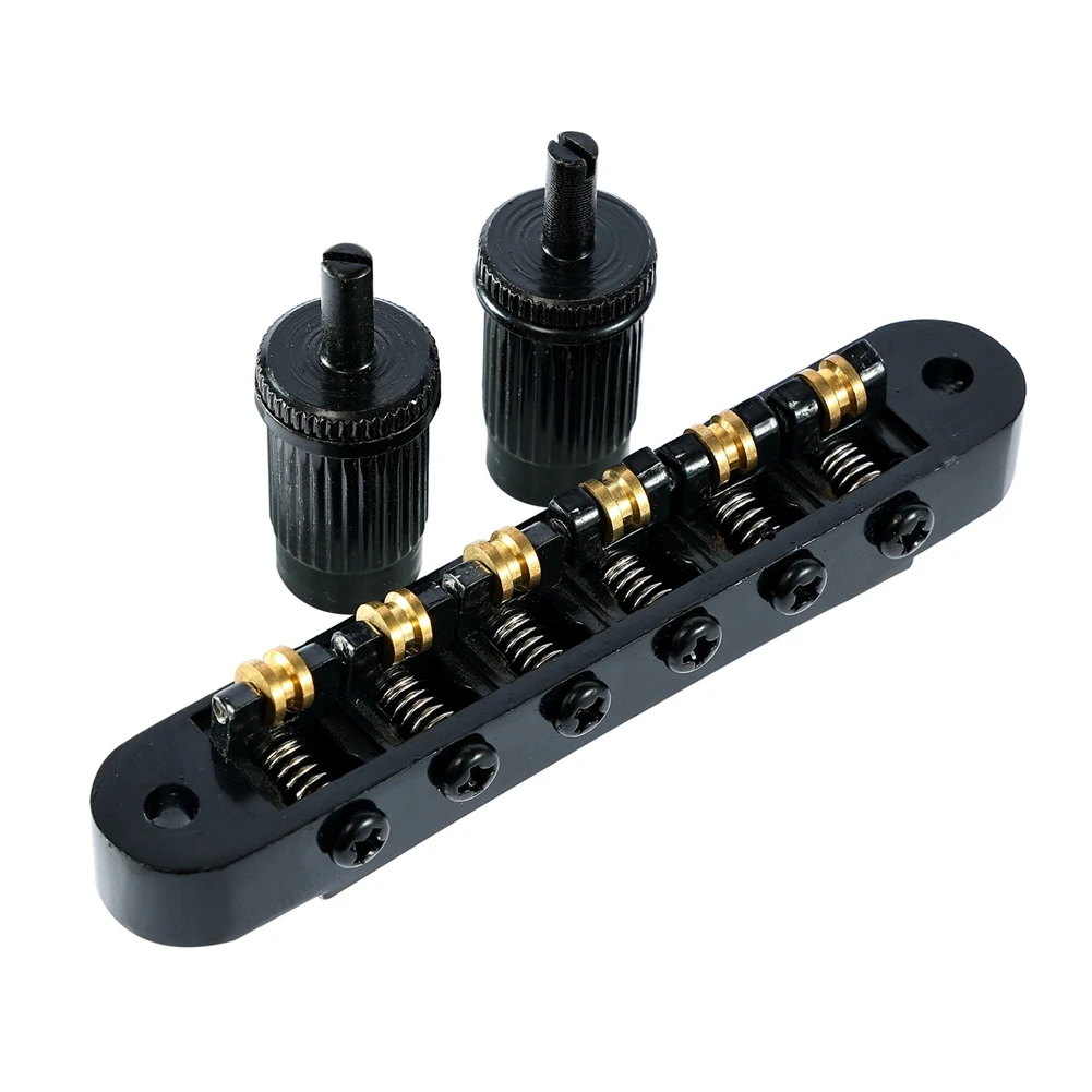 1 6 Strings Guitar Tune-O- Bridge and Tailpiece with Posts for Electric Guitar,Black
1 6 Strings Guitar Tune-O- Bridge and Tailpiece with Posts for Electric Guitar,Black