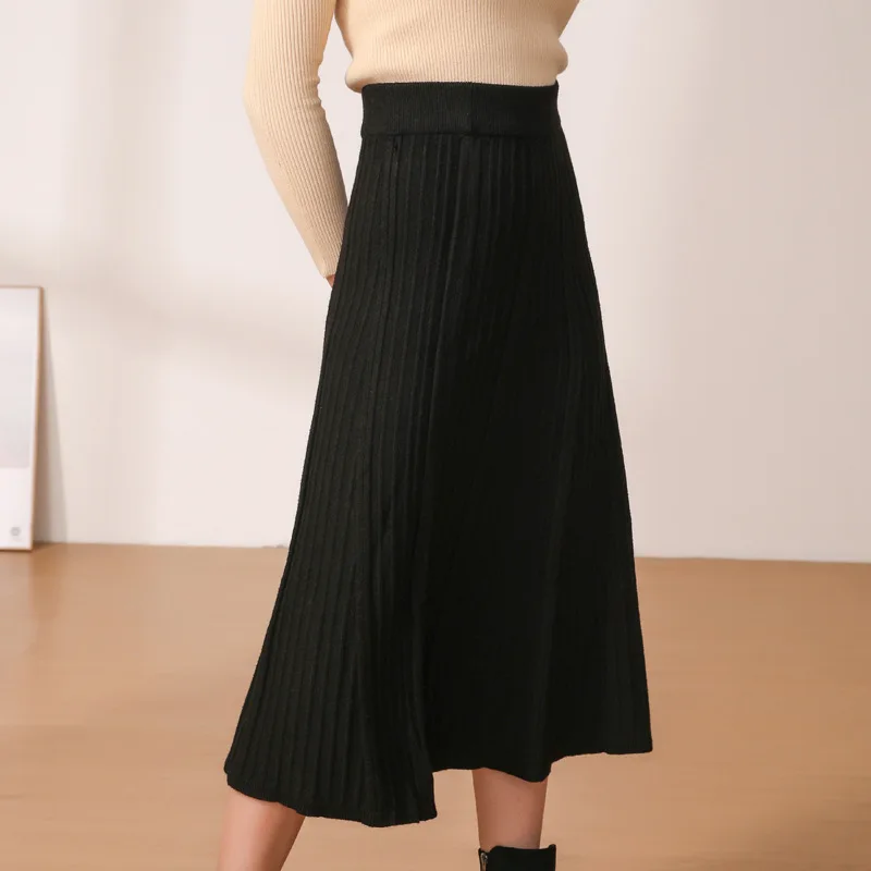 Pleated Skirt for Women Midi Dress for Office Ladies Elasted Waist A-line Elegant Design Plain Vintage Spring Fall Clothes 2022
Pleated Skirt for Women Midi Dress for Office Ladies Elasted Waist A-line Elegant Design Plain Vintage Spring Fall Clothes 2022