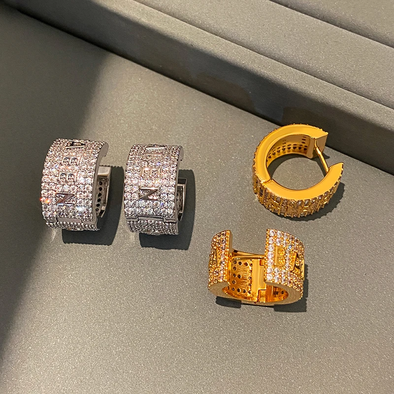 B Gold Silver Diamond Color Earrings Fashion Girl's Unusual Accessories Luxury Jewelry For Woman
B Gold Silver Diamond Color Earrings Fashion Girl's Unusual Accessories Luxury Jewelry For Woman