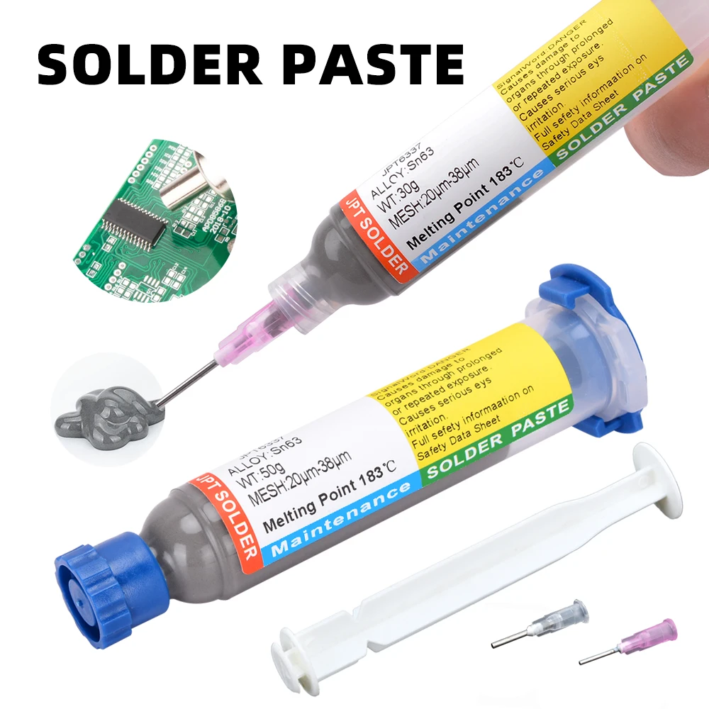 30g/50g Flux For solder Paste IC PCB 138℃ SMD Phone Repair Manual Repair Patch DIY Tin Welding Solder Paste
30g/50g Flux For solder Paste IC PCB 138℃ SMD Phone Repair Manual Repair Patch DIY Tin Welding Solder Paste