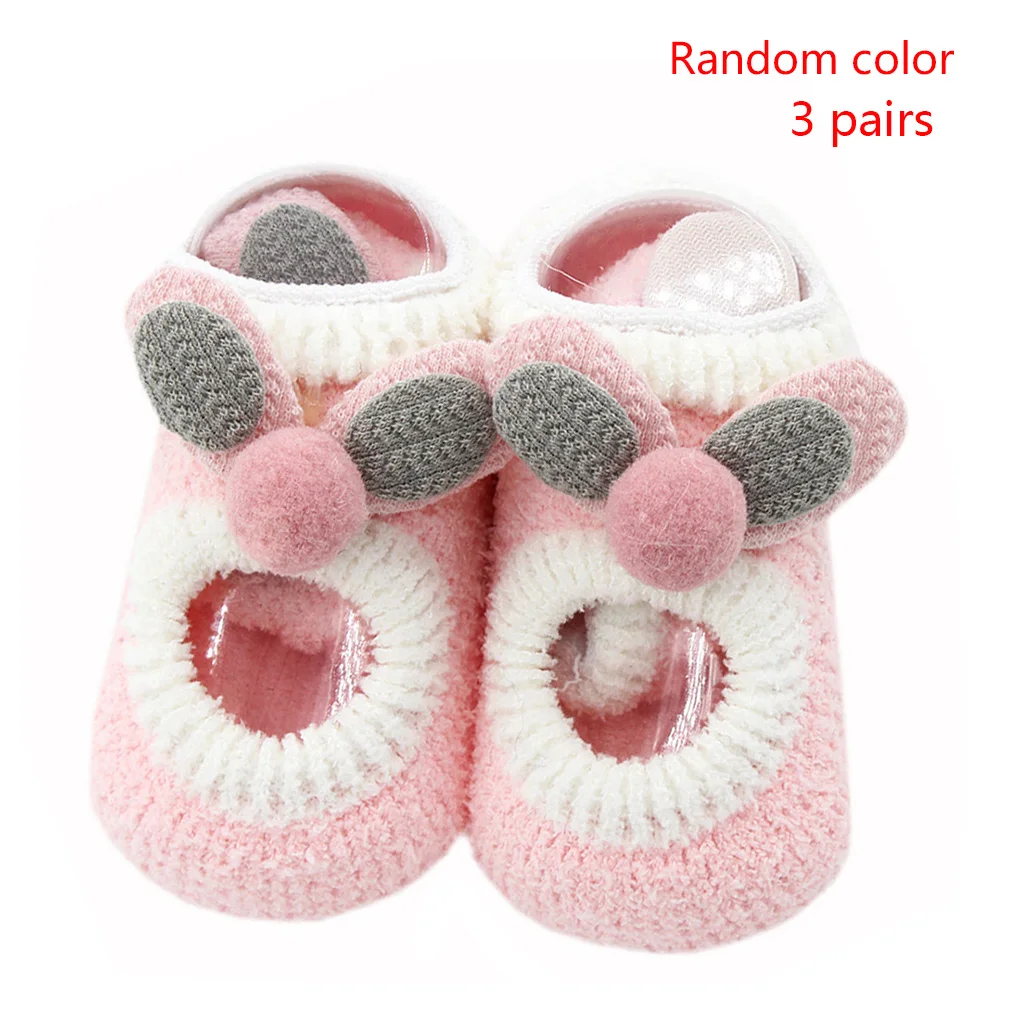 3 Pair Random Color Baby Socks Rubber Soles Infant Newborn Autumn Floor Socks Shoes Anti Slip Soft Sole Sock
3 Pair Random Color Baby Socks Rubber Soles Infant Newborn Autumn Floor Socks Shoes Anti Slip Soft Sole Sock