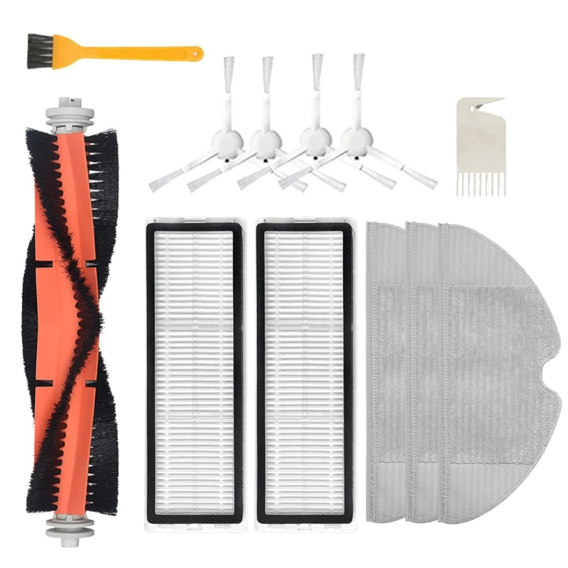 12Pcs for Xiaomi Dreame F9 Robot Vacuum Cleaner Main Brush Side Brush Hepa Filter Mop Cloth Accessories Parts
12Pcs for Xiaomi Dreame F9 Robot Vacuum Cleaner Main Brush Side Brush Hepa Filter Mop Cloth Accessories Parts