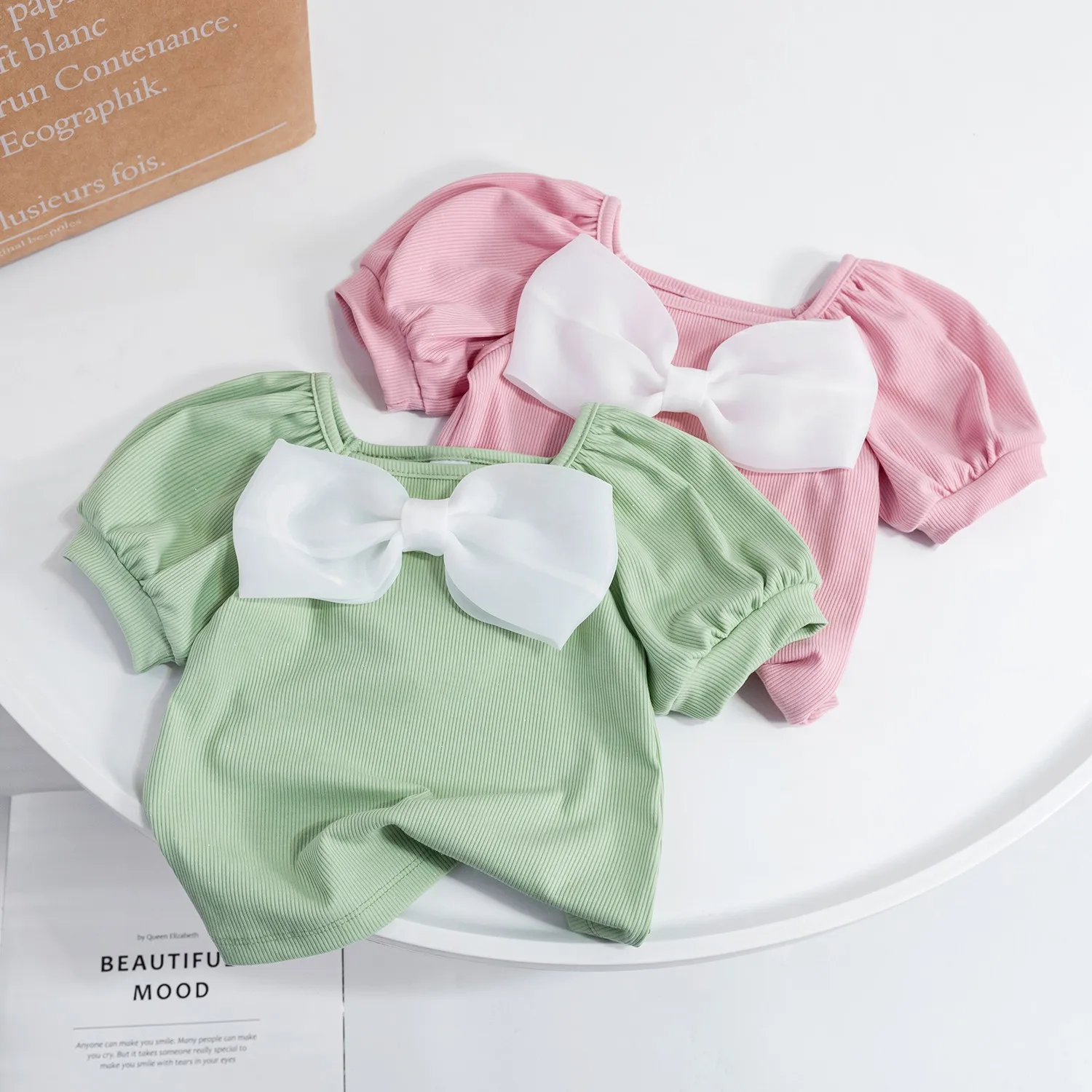 Children Clothing Korean version Summer Short Sleeved T-Shirt Girls Child Bow Tie Tops Kids Clothing Tees For Teenagers clothes
Children Clothing Korean version Summer Short Sleeved T-Shirt Girls Child Bow Tie Tops Kids Clothing Tees For Teenagers clothes