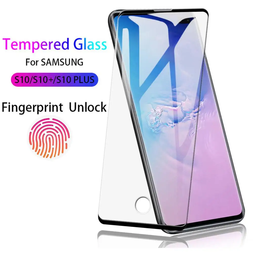 Закаленное стекло 10D 9H с полным покрытием для SAMSUNG Galaxy S10 PLUS S10, Защита экрана для разблокировки по отпечатку пальца для SAMSUNG S10, S10 +
Закаленное стекло 10D 9H с полным покрытием для SAMSUNG Galaxy S10 PLUS S10, Защита экрана для разблокировки по отпечатку пальца для SAMSUNG S10, S10 +