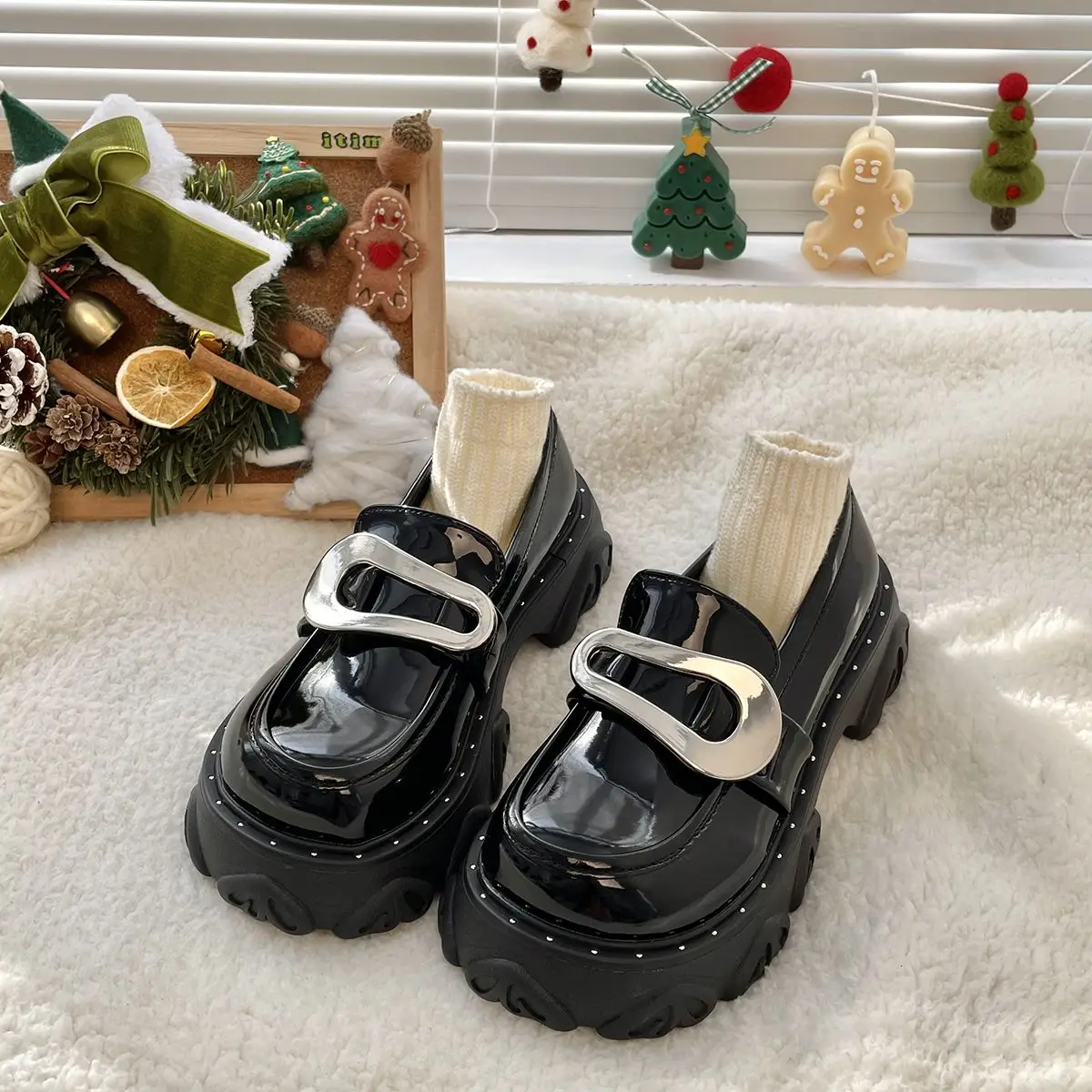 New Women Oxfords 2023 Spring Autumn Casual Platform JK Shoes Black Lace Up Leather Shoe Sewing Fashion Chunky Heels Loafers
New Women Oxfords 2023 Spring Autumn Casual Platform JK Shoes Black Lace Up Leather Shoe Sewing Fashion Chunky Heels Loafers