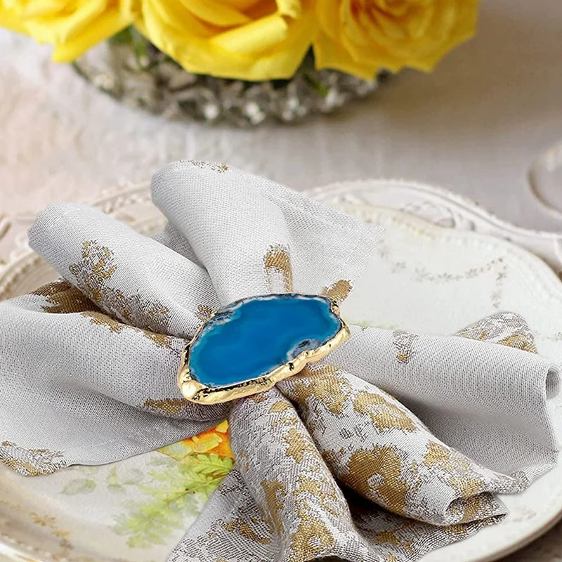 Agate Napkin Rings Natural Agate Napkin Rings For Wedding Christmas Valentine's Day Dinner Table Decor Blue Set Of 4
Agate Napkin Rings Natural Agate Napkin Rings For Wedding Christmas Valentine's Day Dinner Table Decor Blue Set Of 4