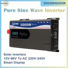Pure Sine Wave Inverter 12v 220v 5000W 6000W Power 12V 24V 48V 60V 72V 96V Converter Solar Car Inverters Off Grid Wall-mounted