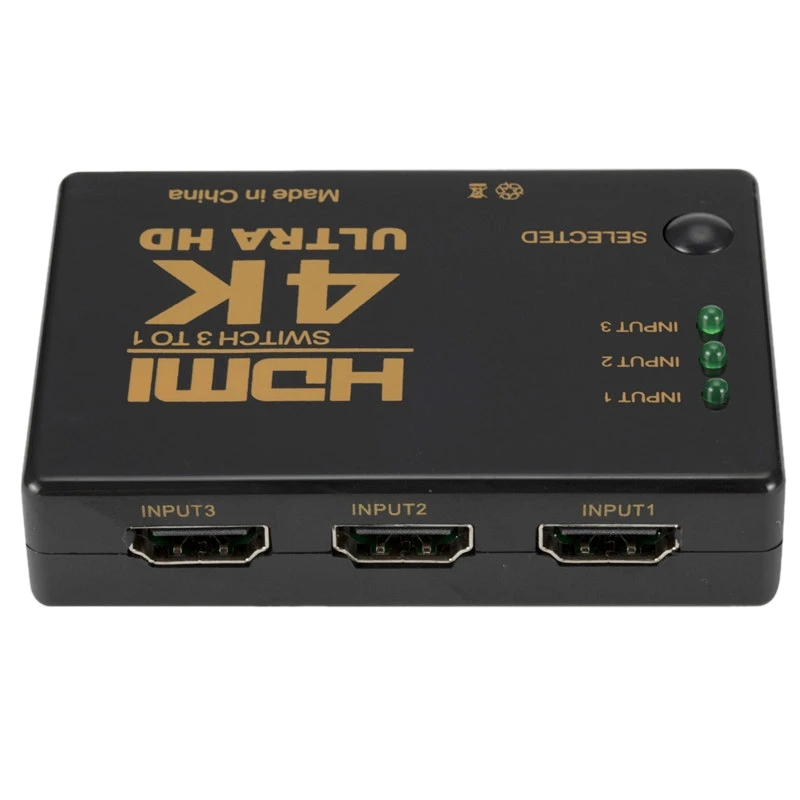 4Kx2K HDMI Switcher Three in One Out HD Video Switcher Converter HDMI 3 in 1 Out Switcher
4Kx2K HDMI Switcher Three in One Out HD Video Switcher Converter HDMI 3 in 1 Out Switcher