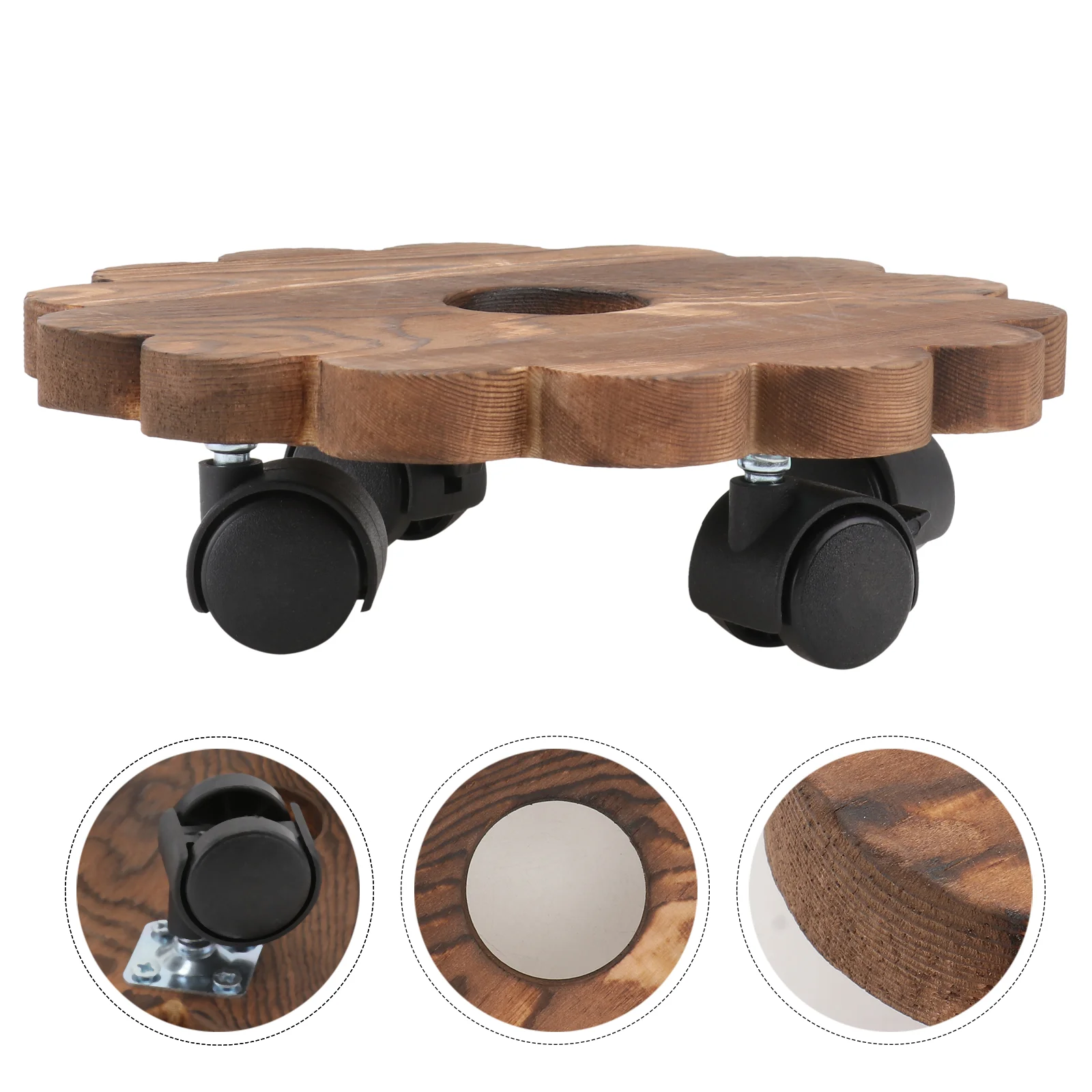 1pc Round Wheel Flowerpot Tray Flowerpot Stand with Wheels Wooden Planter Boxes Planter Support Roller Movable Flowerpot Tray
1pc Round Wheel Flowerpot Tray Flowerpot Stand with Wheels Wooden Planter Boxes Planter Support Roller Movable Flowerpot Tray