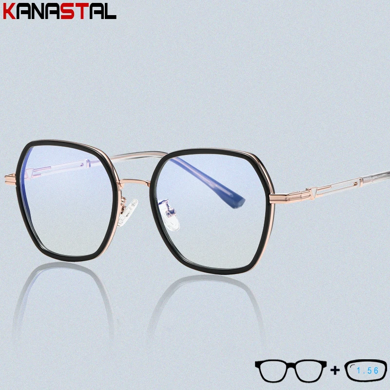 New Women Blue Light Blocking Reading Glasses TR Metal Eyeglasses Frame Men Computer Anti Fatigue CR39 Lens Prescription Eyewear
New Women Blue Light Blocking Reading Glasses TR Metal Eyeglasses Frame Men Computer Anti Fatigue CR39 Lens Prescription Eyewear