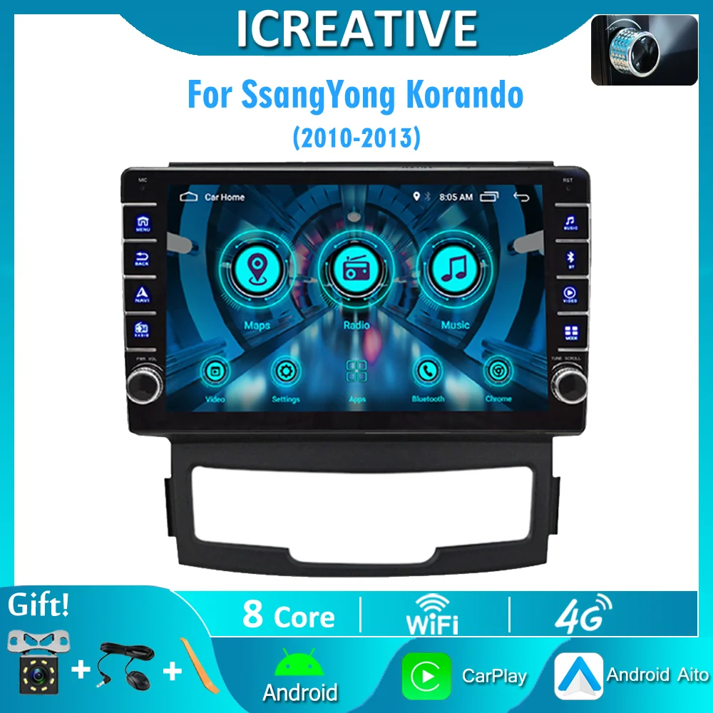 2 Din 9 inch For SsangYong Korando Actyon 2011-2013 Android 4G Carplay Car Multimedia Stereo Player Navigation Head Unit BT
2 Din 9 inch For SsangYong Korando Actyon 2011-2013 Android 4G Carplay Car Multimedia Stereo Player Navigation Head Unit BT