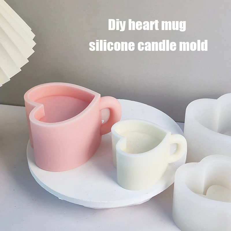 DIY Love Heart Mug Silicone Candle Mold Large Aromatic Gypsum Resin Soap Baking Mould Handmade Home Decor Valentine's Day Gifts
DIY Love Heart Mug Silicone Candle Mold Large Aromatic Gypsum Resin Soap Baking Mould Handmade Home Decor Valentine's Day Gifts