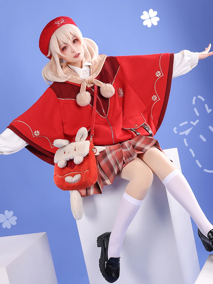 COSLEE Genshin Impact Klee Cosplay Costume Red Sweet Lovely Coat Beret Bag Daily Wear Clothing Halloween Carnival Women Hot Game
COSLEE Genshin Impact Klee Cosplay Costume Red Sweet Lovely Coat Beret Bag Daily Wear Clothing Halloween Carnival Women Hot Game
