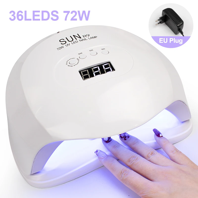 Nail Dryer LED Nail Lamp 36LEDS 72W UV Lamp for Curing All Gel Nail Polish With Motion Sensing Manicure Pedicure Salon Tool
Nail Dryer LED Nail Lamp 36LEDS 72W UV Lamp for Curing All Gel Nail Polish With Motion Sensing Manicure Pedicure Salon Tool