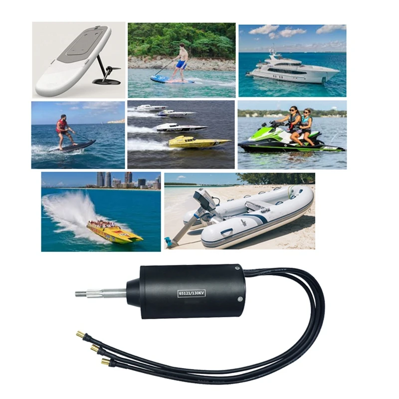 65121 Brushless DC Motor 130KV 3700W IP68 Waterproof Inner Rotor Motor For Underwater Propeller Surfboard Boat Motor
65121 Brushless DC Motor 130KV 3700W IP68 Waterproof Inner Rotor Motor For Underwater Propeller Surfboard Boat Motor