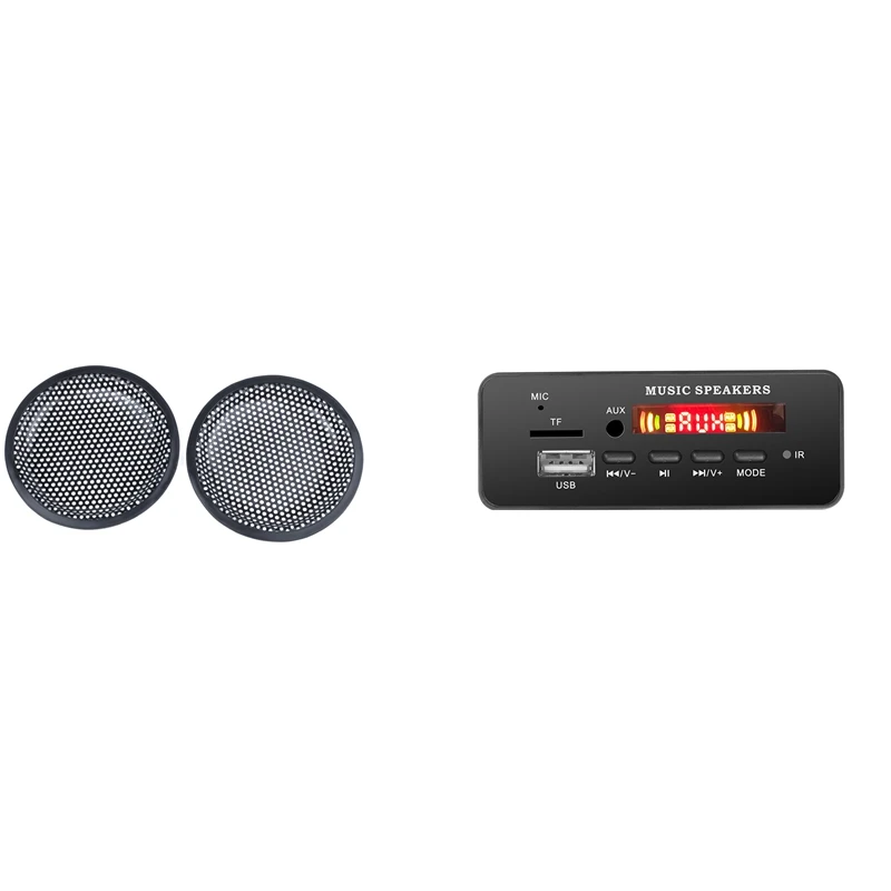 Metal Mesh Round Car Woofer Cover Speaker Grill With 12V Car Bluetooth Decoder Board Tf Card Fm Radio Mp3 Audio Module
Metal Mesh Round Car Woofer Cover Speaker Grill With 12V Car Bluetooth Decoder Board Tf Card Fm Radio Mp3 Audio Module