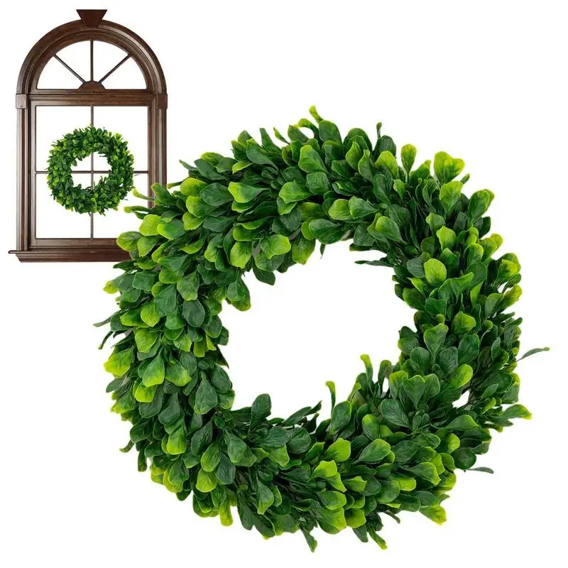 Artificial Plants Boxwood Wreath Decorative Artificial Green Garland 42cm Faux Fake Wreath Wedding Party Door Window Decor
Artificial Plants Boxwood Wreath Decorative Artificial Green Garland 42cm Faux Fake Wreath Wedding Party Door Window Decor